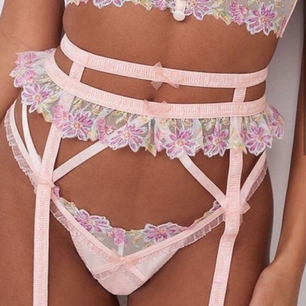 FOR LOVE & LEMONS April Bloom Garter Belt